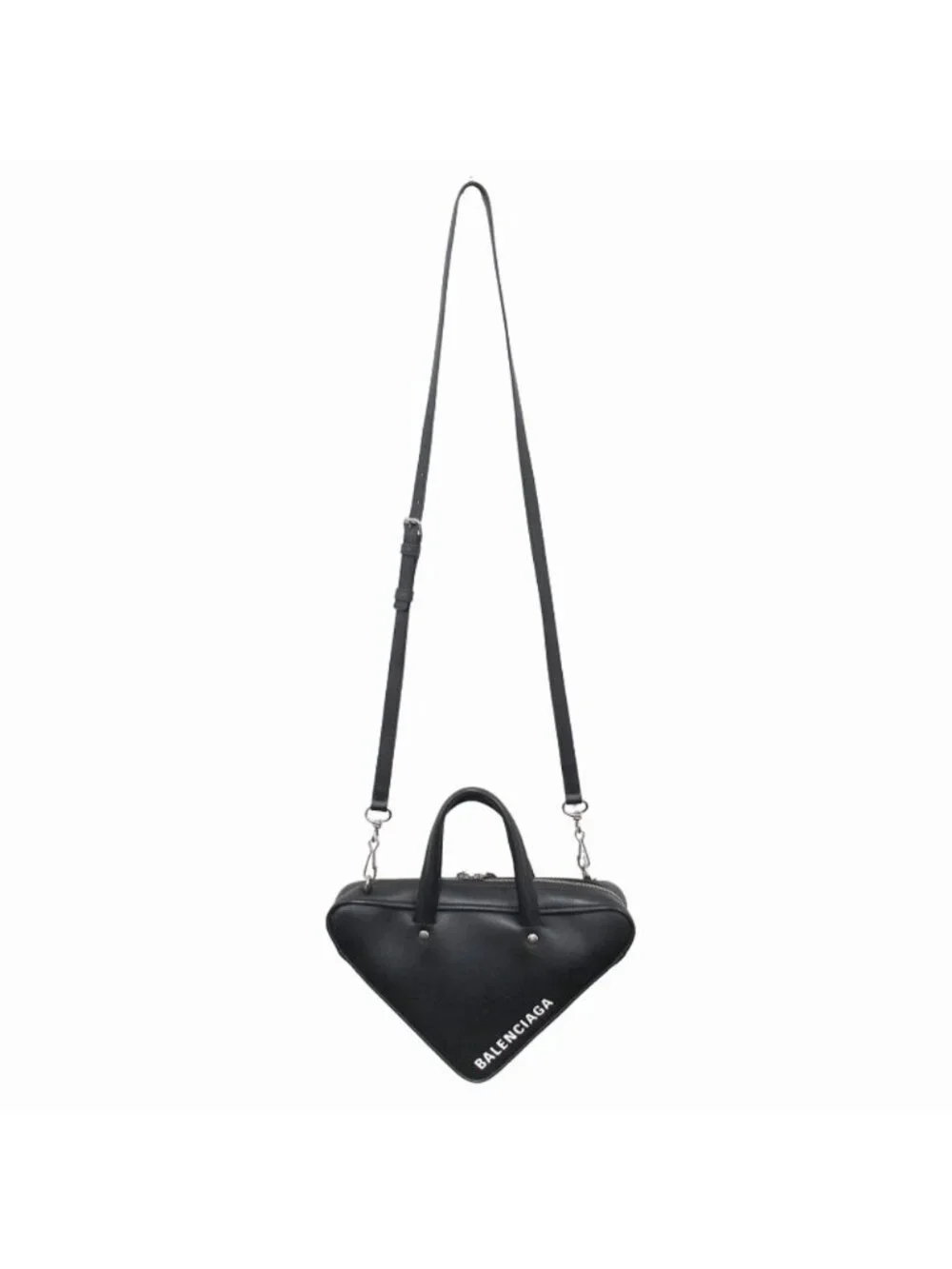 Balenciaga Triangle Duffel XS Shoulder Bag Crossbody Logo Black - Picture 5 of 9